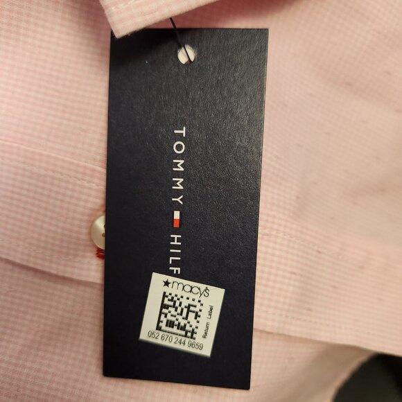 NWT Boys Tommy Hilfiger Button Down Dress Shirt Pink Size‎ 5 New With Tags - Picture 10 of 10